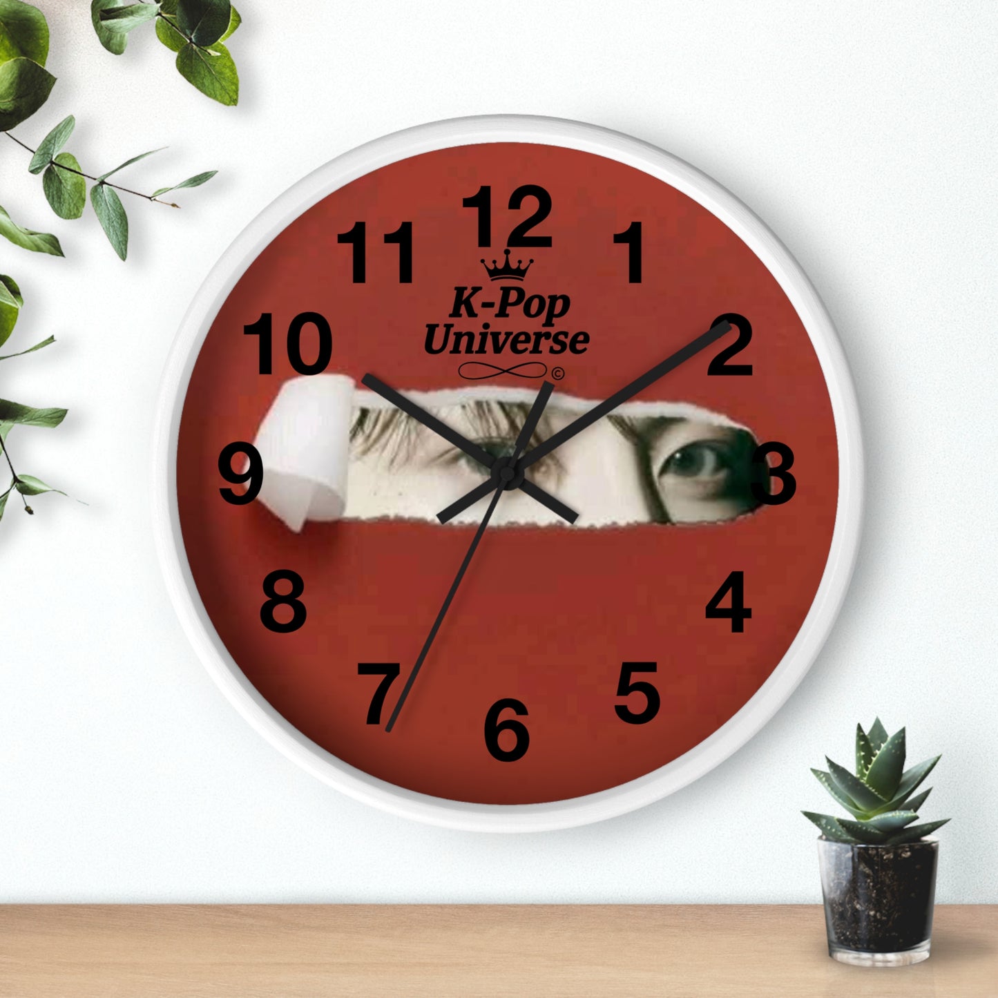 Wall Clock JK BTS/K-POPK-Pop Universe Wall Clock, K-Pop Decor, Unique Gift, Home Decoration, Music Lover Accessory, Trendy Wall Art