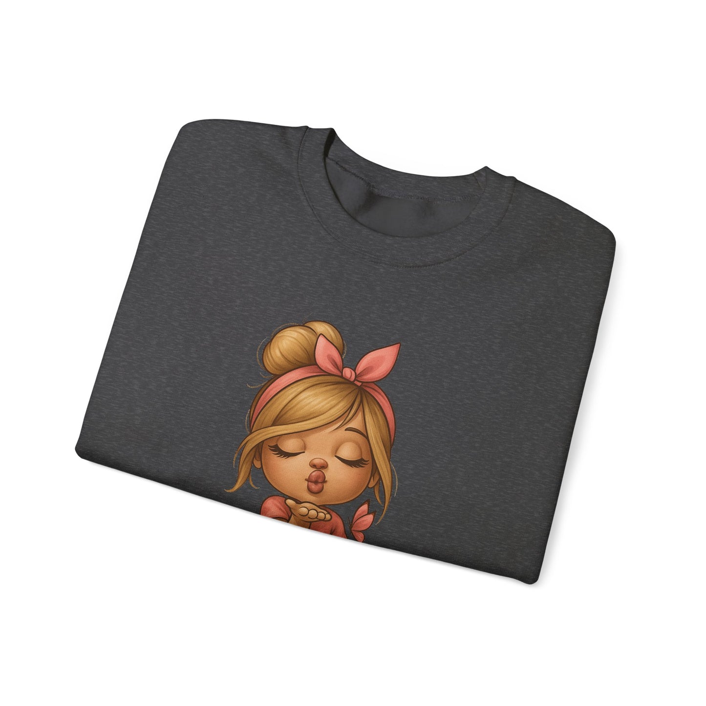 K-Pop Girl Crewneck Sweatshirt, Trendy Gift for Music Lovers, Stylish Cozy Wear, Perfect for Concerts, Fashionable Graphic Sweatshirt