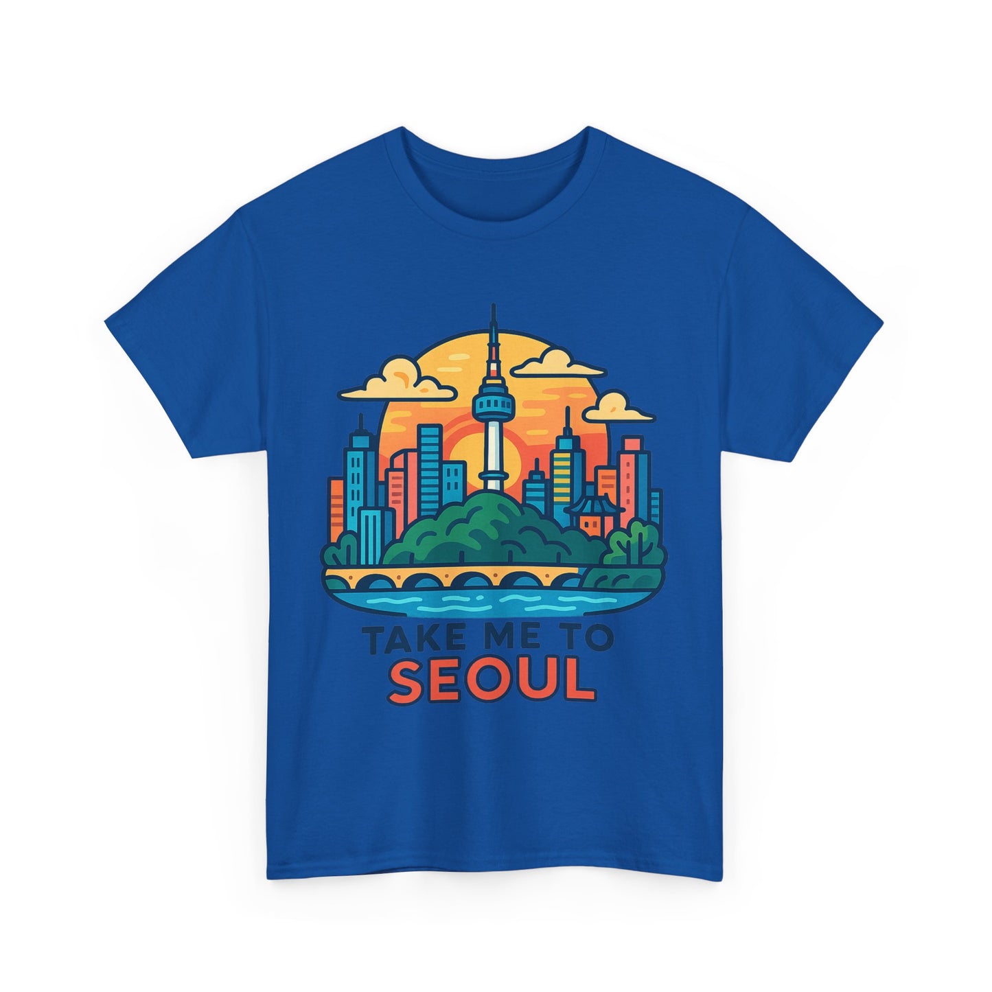 K-Pop Seoul Adventure Tee, Trendy Unisex T-Shirt, City Skyline Graphic, Music Lovers Gift, Casual Streetwear