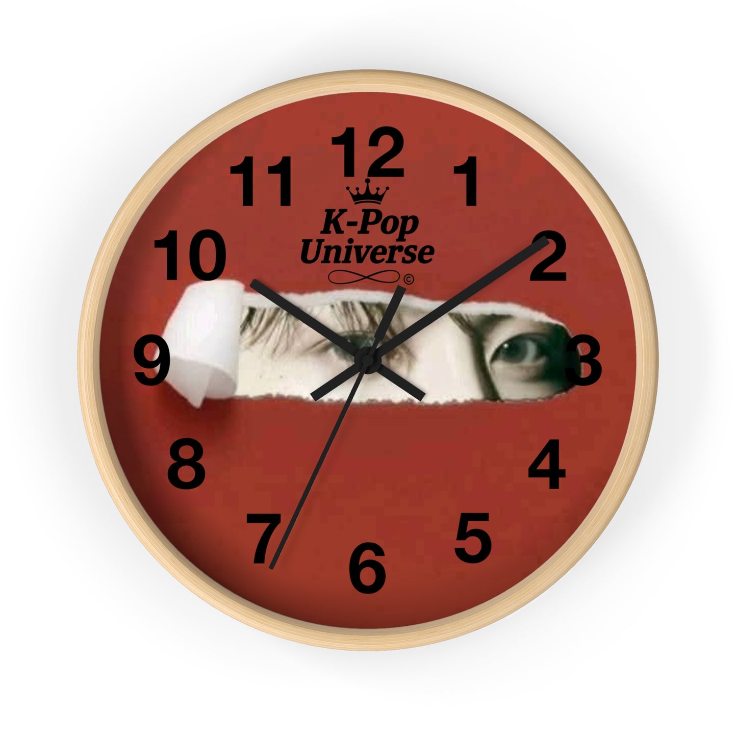 Wall Clock JK BTS/K-POPK-Pop Universe Wall Clock, K-Pop Decor, Unique Gift, Home Decoration, Music Lover Accessory, Trendy Wall Art