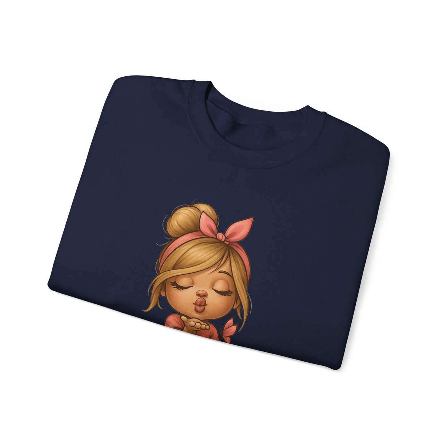 K-Pop Girl Crewneck Sweatshirt, Trendy Gift for Music Lovers, Stylish Cozy Wear, Perfect for Concerts, Fashionable Graphic Sweatshirt
