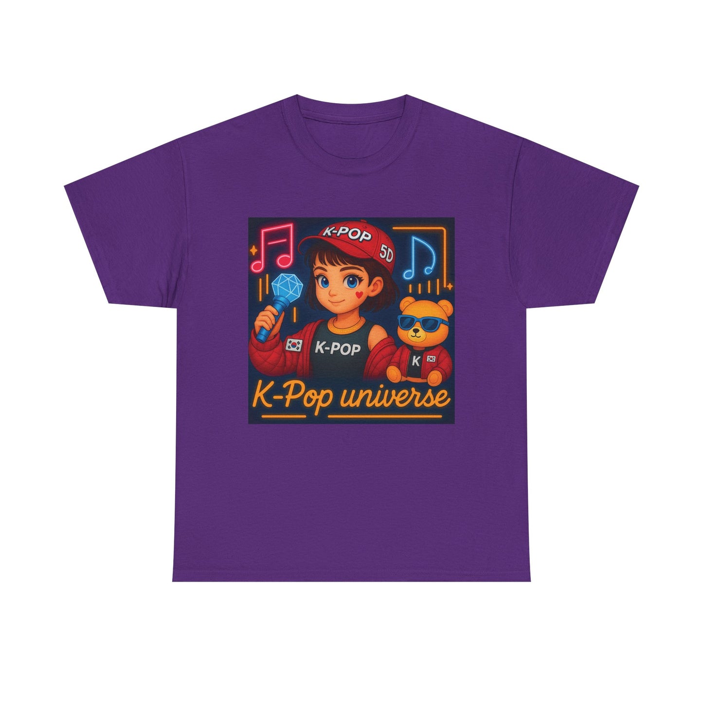 K-Pop Universe "Good Vibes Only" Graphic T-Shirt, Unisex Cotton Tee, Music Lover Gift, Concert Wear, Casual Style