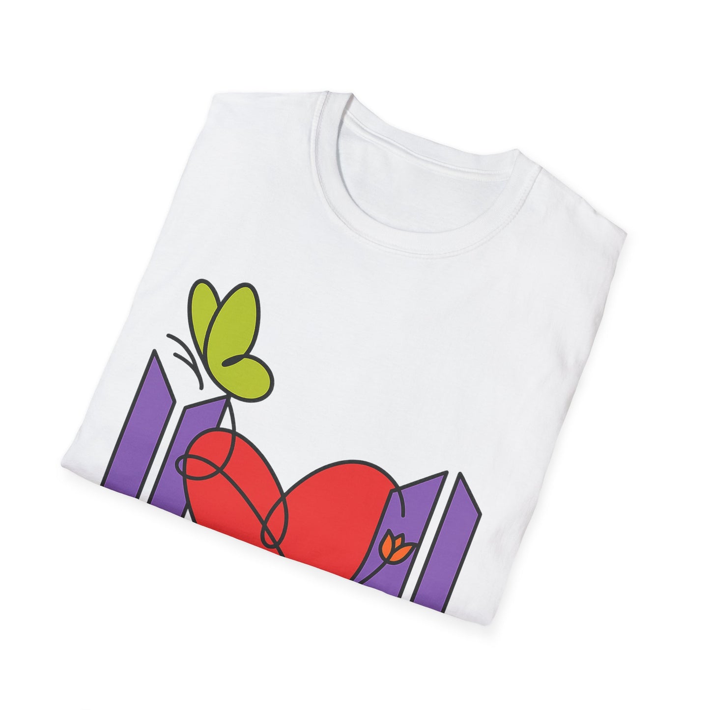 BTS Forever Heart T-Shirt, Unisex Graphic Tees, Music Lover Gift, Trendy Casual Wear, Fan Merchandise, Cute Aesthetic Top