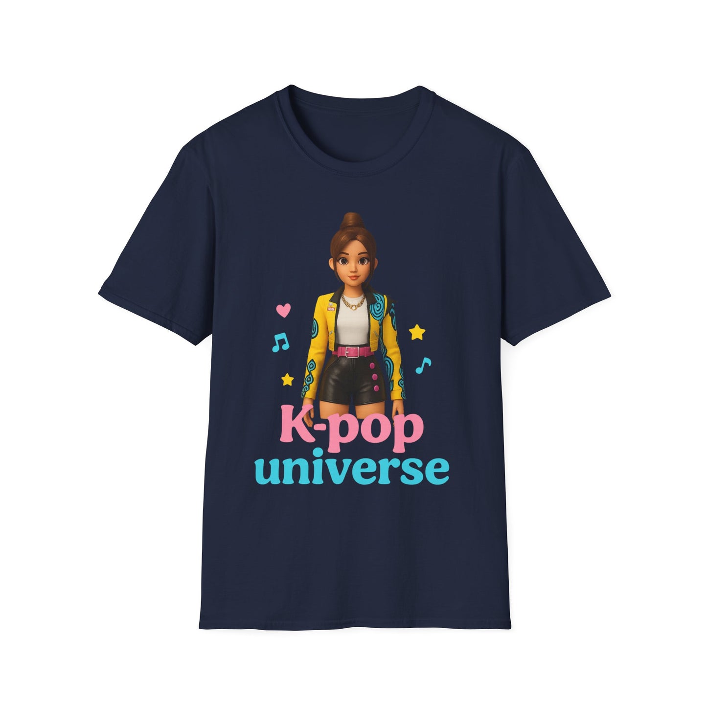 K-Pop Universe Unisex Softstyle T-Shirt, Trendy K-Pop Tee, Gift for Music Lovers, Casual Wear, Concert Outfit