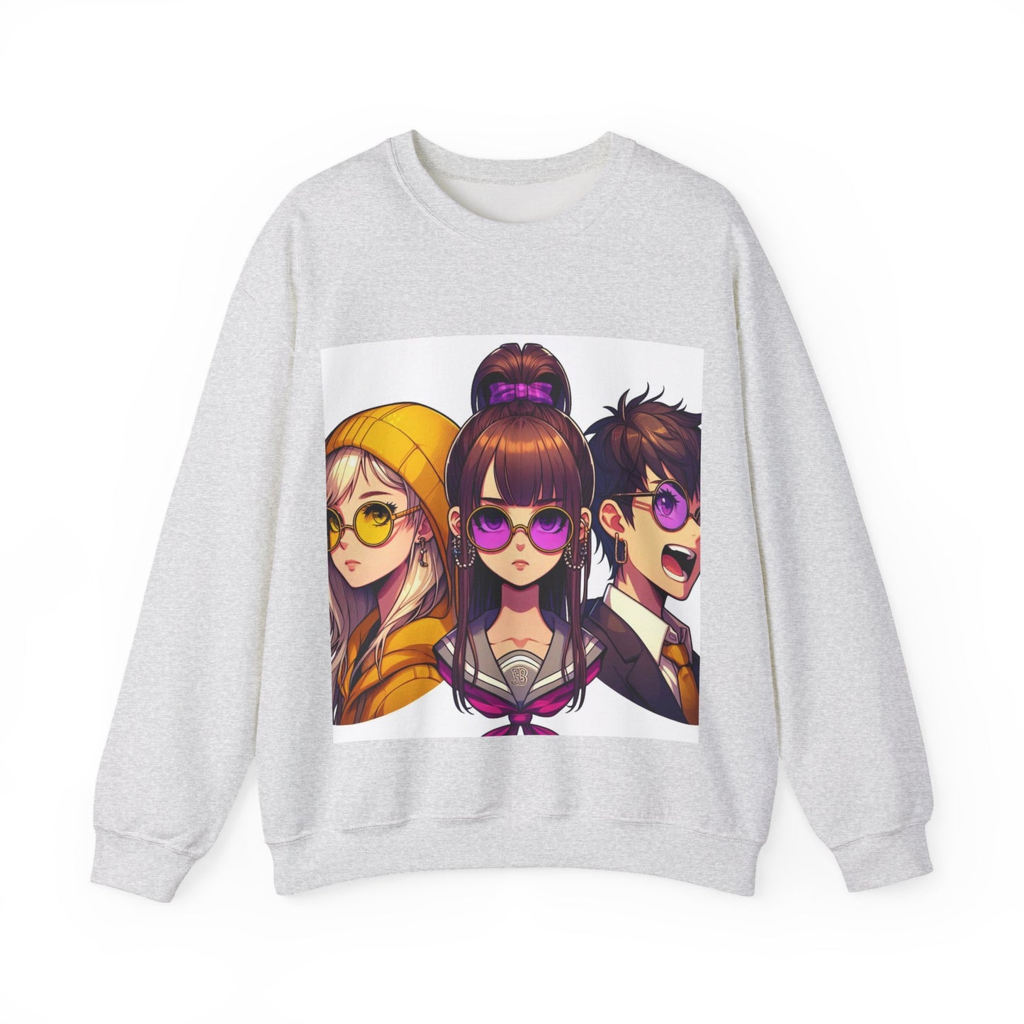 K-Pop Universe Crewneck Sweatshirt | Unisex Heavy Blend™, Trendy Fashion Apparel, Cozy Streetwear, Gift for Fans, Retro Style
