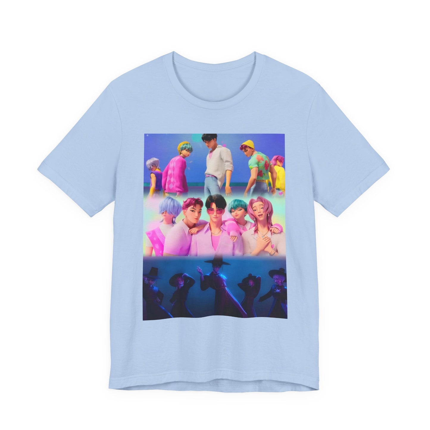 ‼️Limited edition‼️ K-Pop Inspired Unisex Jersey Tee, Perfect for Concerts, Casual Wear, Fan Apparel, Gifts for Music Lovers, Streetwear, K-pop demon hunters,Saja boys