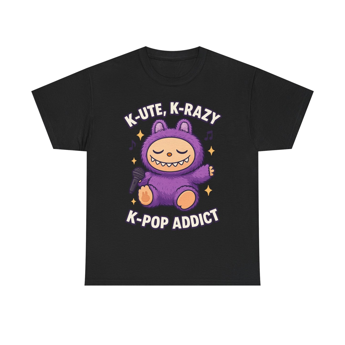 K-Pop Addict Tee, Cute Kawaii T-Shirt, Unisex Cotton Shirt, Music Lover Gift, K-Pop Universe Apparel