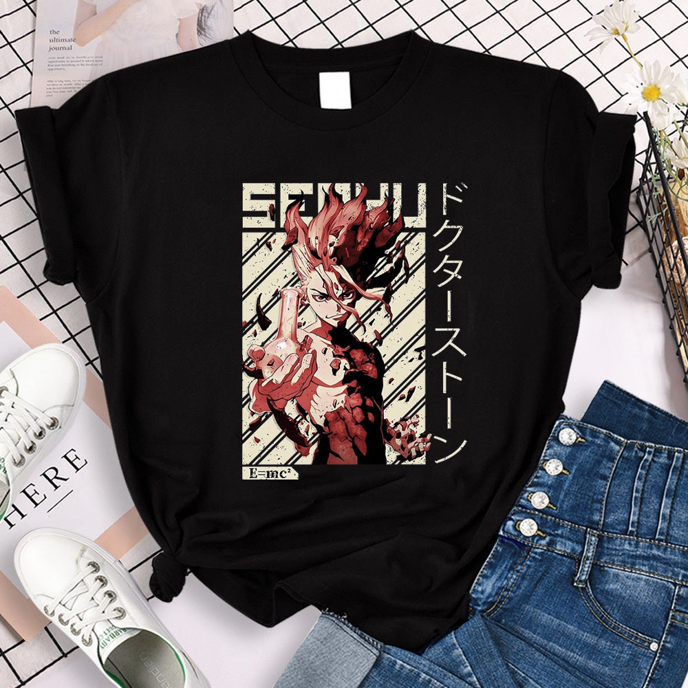 Anime Dr. Stone Loose Short Sleeve T-Shirt, NelVKpop , kpopuniverse