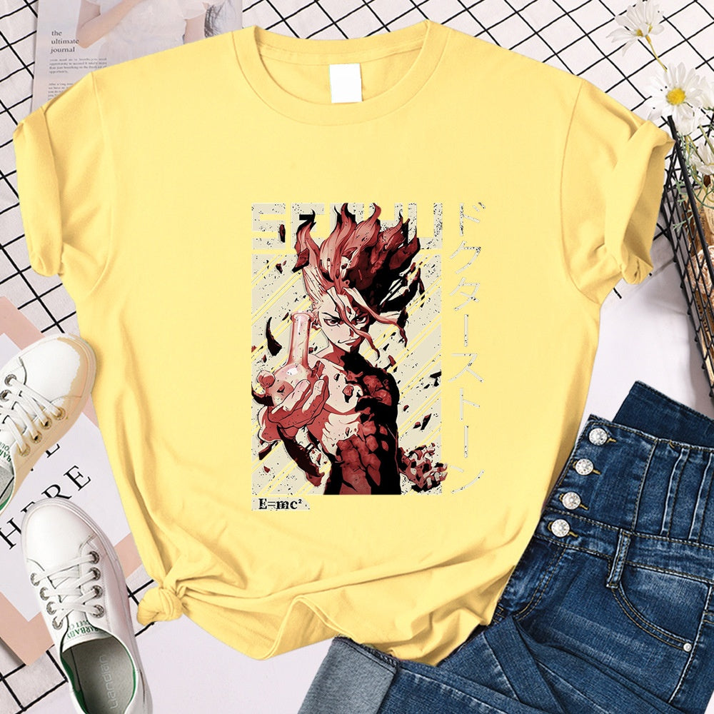 Anime Dr. Stone Loose Short Sleeve T-Shirt, NelVKpop , kpopuniverse