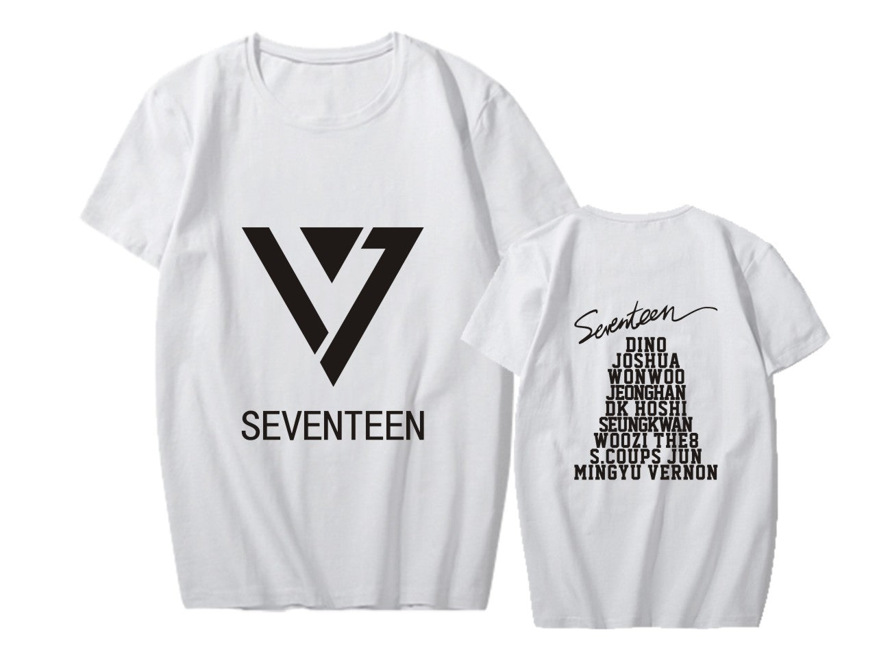 SEVENTEEN clothes Cui Shengzhe Li Zhixun with the same surrounding short sleeve T-shirt student men's and women's summer clothes, #nelvkpop #kpopuniverse