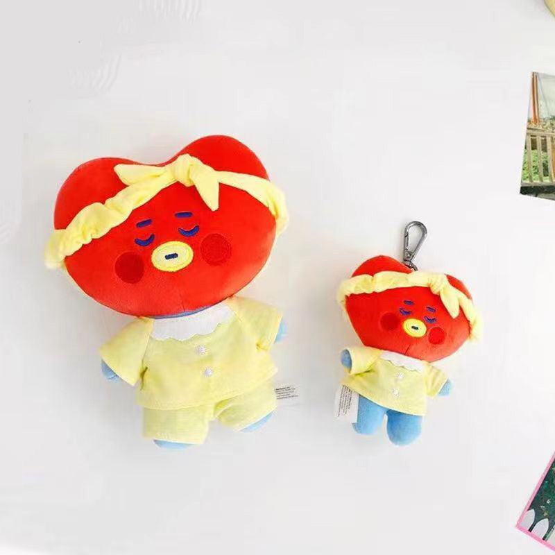 Korea Cute Popular Trend Small Animal Pajamas Series Plush Toy Doll Bag Pendant Gift