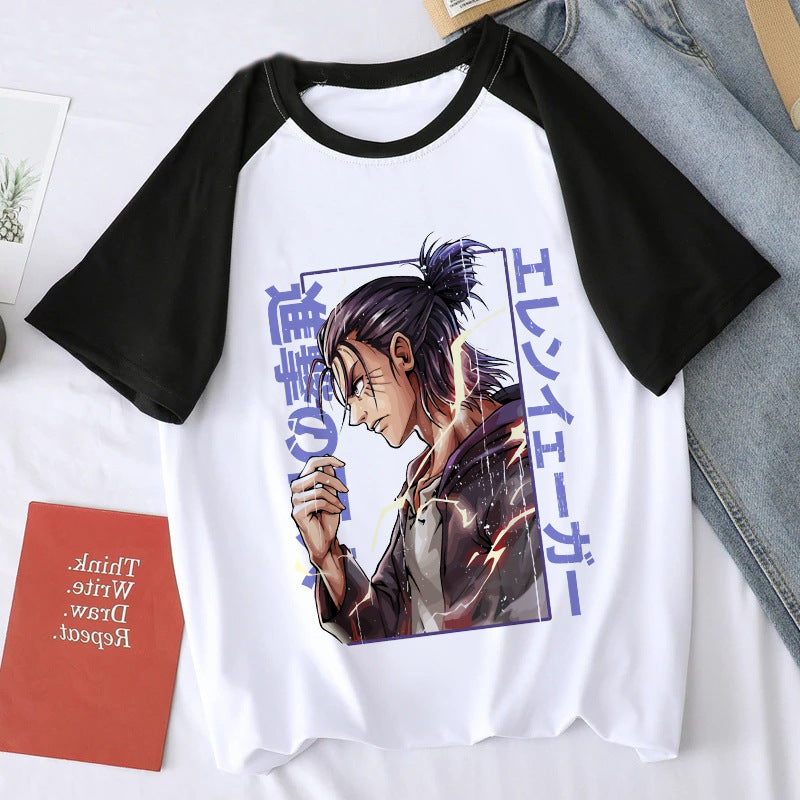 Y2k Japanese Anime Attack on Titan T Shirt Shingeki No K yoji🇯🇵