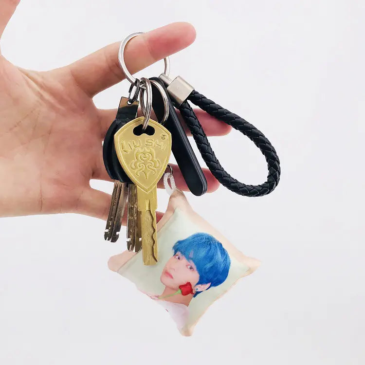 BTS Plush Cushion Keychain Accessories
