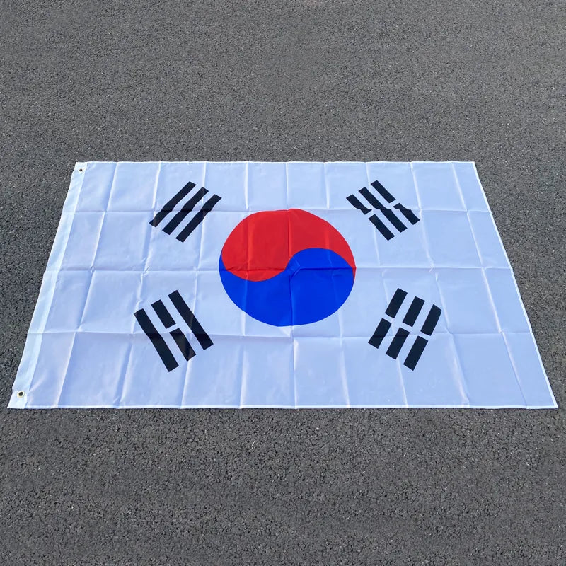 Aerxemrbrae 90 X150cm South Korea Korean Flag Banner Polyester Fabrics
