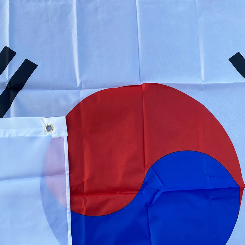 Aerxemrbrae 90 X150cm South Korea Korean Flag Banner Polyester Fabrics