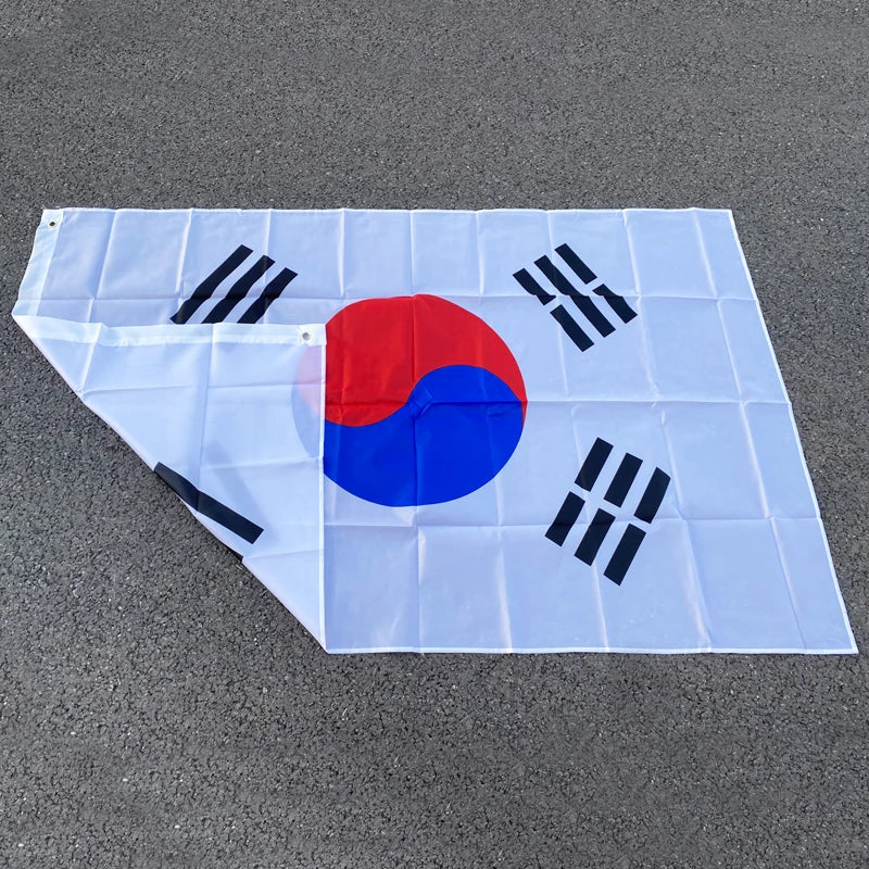 Aerxemrbrae 90 X150cm South Korea Korean Flag Banner Polyester Fabrics