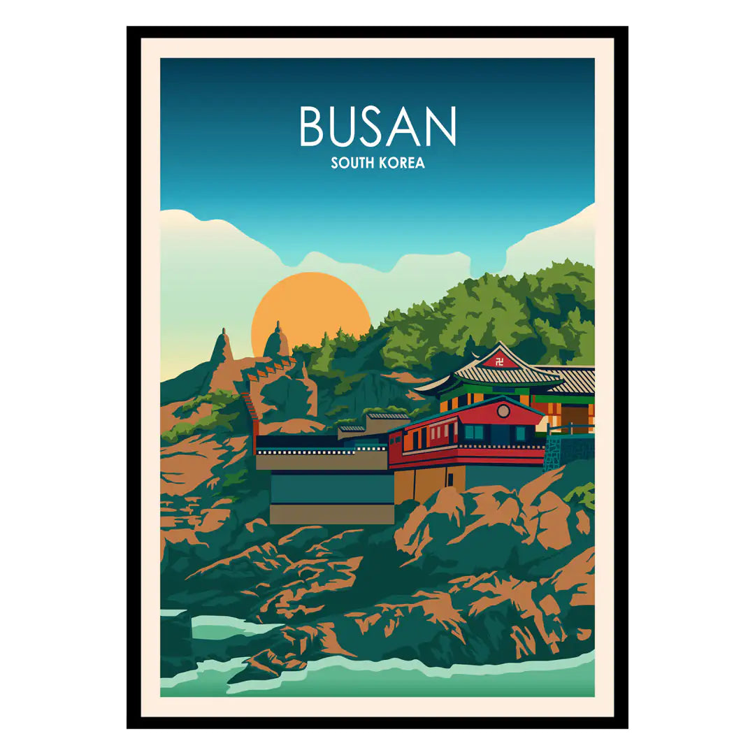 Busan South Korea Poster