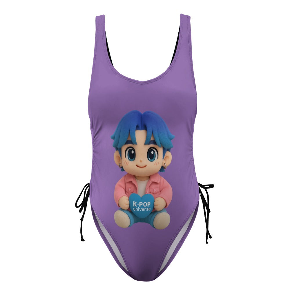 Ladies Polka Dot One Piece Swimsuit