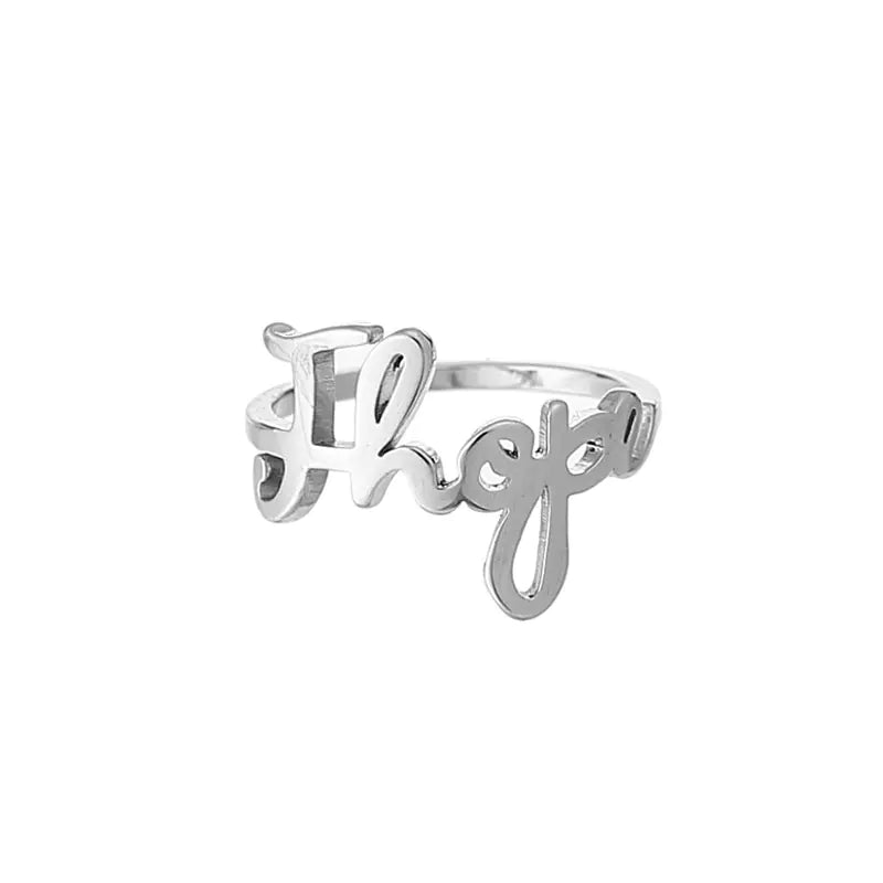BTS Official Titanium Steel Ring with Logo Design
