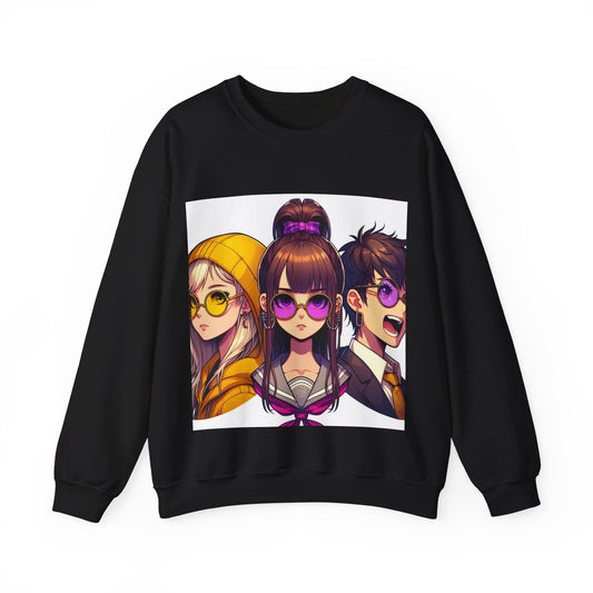 K-Pop Universe Crewneck Sweatshirt | Unisex Heavy Blend™, Trendy Fashion Apparel, Cozy Streetwear, Gift for Fans, Retro Style