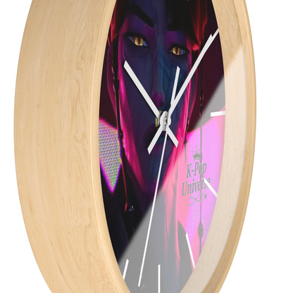 Vibrant Anime-Themed Wall Clock, Unique Home Decor, Stylish Clock for Gamers, Gift for Anime Lovers, Modern Clock for Any Room, k-pop demon Hunters, k-pop universe