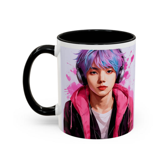 K-Pop Universe Accent, Double face,Coffee Mug - Perfect Gift for Fans, Unique Collectible, Music Lover's Mug, Trendy Drinkware, Birthday Present