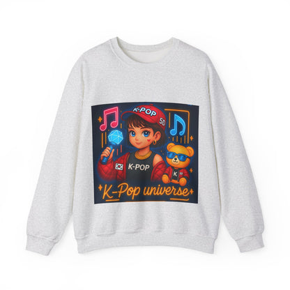 K-Pop Universe Sweatshirt, Cozy Unisex Crewneck for Fans, Perfect for Gifting, Concerts, and Everyday Wear