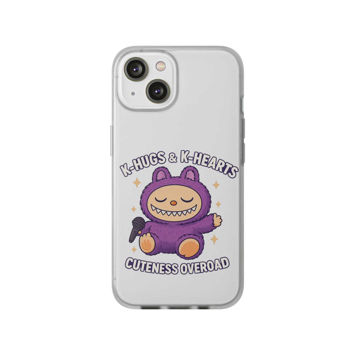 Cute K-Hugs & K-Hearts Flexi Case, Adorable Phone Case, Gift for Kids, Fun Gift, Cute Accessories, Kawaii Style Case
