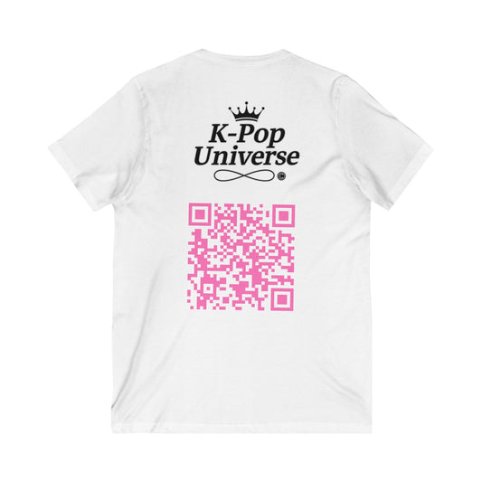 K-Pop Universe Unisex V-Neck Tee, Trendy Tee for Fans, Music Lover Apparel, Perfect for Concerts, Birthday Gift, Everyday Style