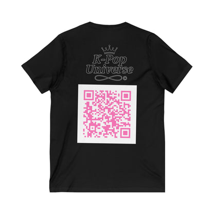 K-Pop Universe Unisex V-Neck Tee, Trendy Tee for Fans, Music Lover Apparel, Perfect for Concerts, Birthday Gift, Everyday Style