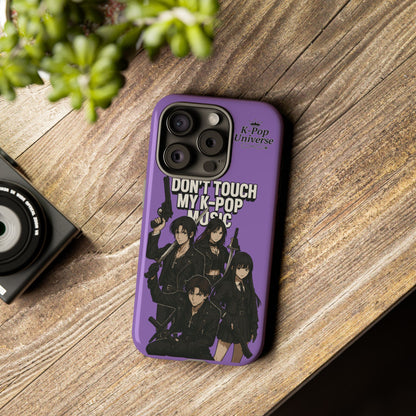 K-Pop Phone Case, Don't Touch My K-Pop Music Cover, Gift for Fans, Cute K-Pop Merchandise, Trending Phone Accessories
