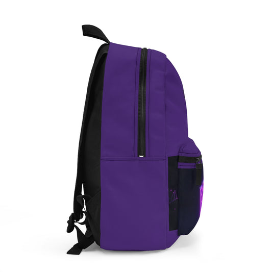 K-Pop Backpack with BTS Design, Stylish Travel Bag for Fans, School Essentials, Gift for Music Lovers, Purple Trendy Bag
