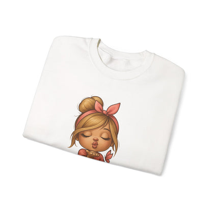 K-Pop Girl Crewneck Sweatshirt, Trendy Gift for Music Lovers, Stylish Cozy Wear, Perfect for Concerts, Fashionable Graphic Sweatshirt