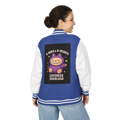K-Pop Universe Letterman Jacket, Trendy Unisex Varsity Jacket, Cute Gift for K-Pop Fans, Stylish Casual Wear, Anime Inspired Apparel