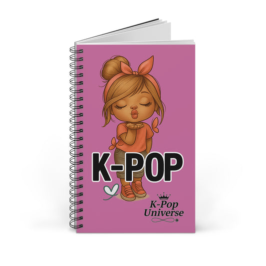 K-Pop Themed Spiral Journal for Fans, Cute Notebook, Gift for K-Pop Lovers, School Supplies, Music Inspiration