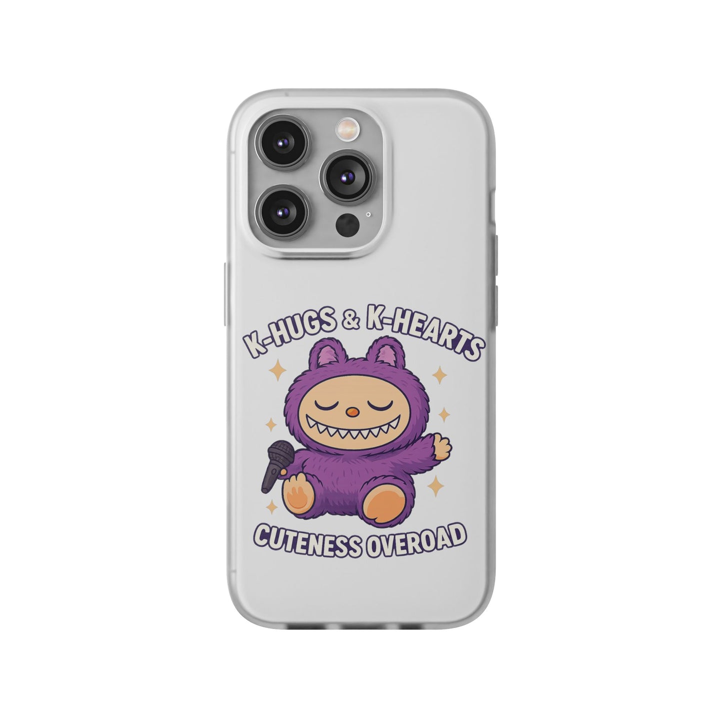 Cute K-Hugs & K-Hearts Flexi Case, Adorable Phone Case, Gift for Kids, Fun Gift, Cute Accessories, Kawaii Style Case