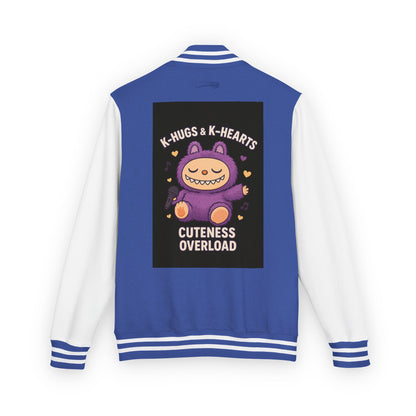 K-Pop Universe Letterman Jacket, Trendy Unisex Varsity Jacket, Cute Gift for K-Pop Fans, Stylish Casual Wear, Anime Inspired Apparel