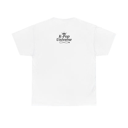 K-Pop Inspired Unisex Heavy Cotton Tee, Trendy T-Shirt, Music Lover Gift, Stylish Outfit, Casual Wear, Concert Apparel