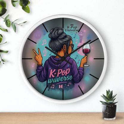 K-Pop Universe Wall Clock, Stylish Home Decor, Music Lover Gift, K-Pop Fan Accessory, Unique Wall Art, Trendy Timepiece