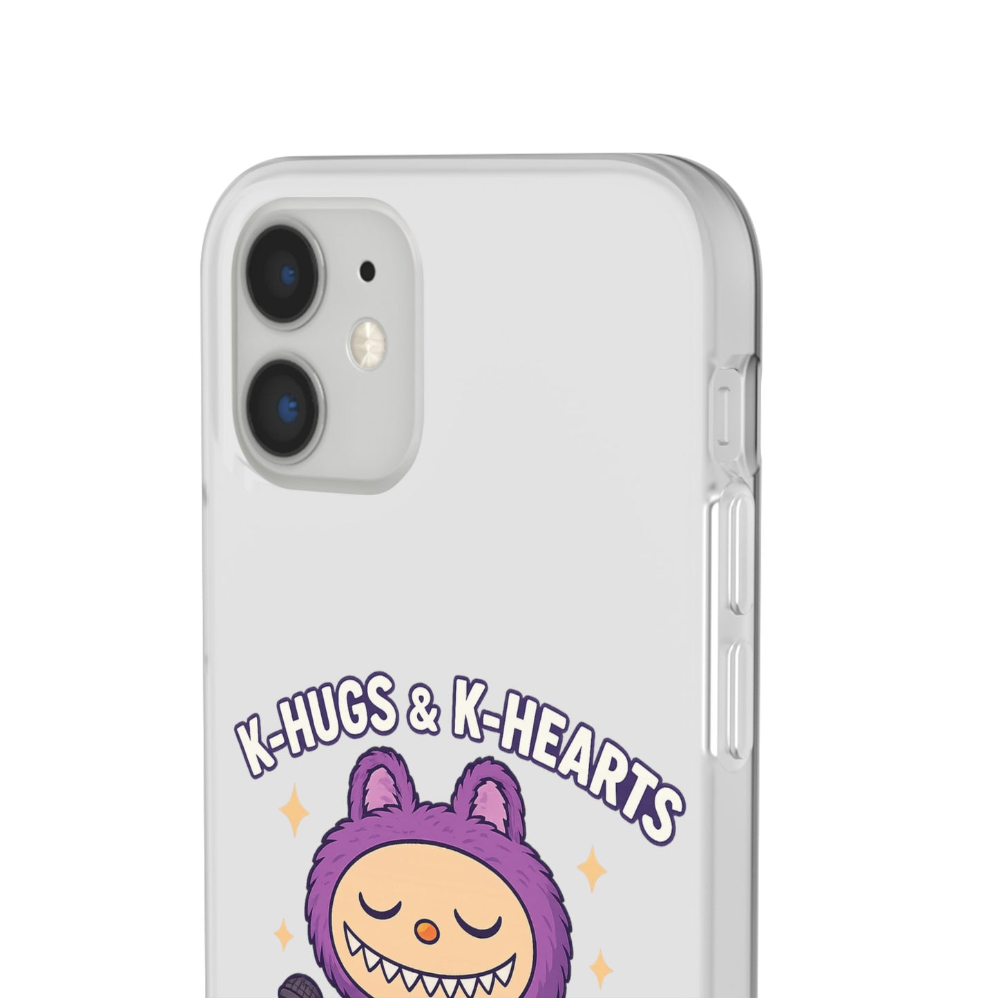 Cute K-Hugs & K-Hearts Flexi Case, Adorable Phone Case, Gift for Kids, Fun Gift, Cute Accessories, Kawaii Style Case