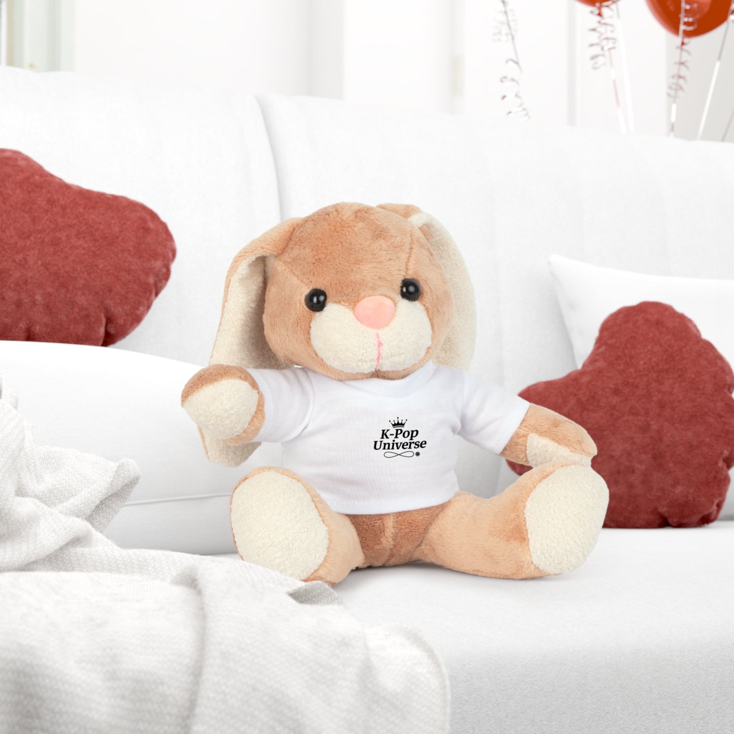 K-Pop Bear Plush Toy, Cozy Gift for Fans, Cute Bedroom Décor, Birthday Present, K-Pop Universe Merchandise, Collectible Cuddly Toy