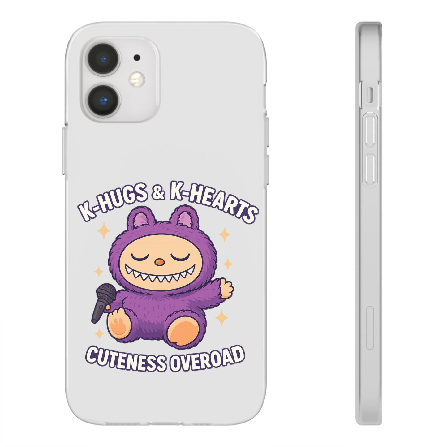 Cute K-Hugs & K-Hearts Flexi Case, Adorable Phone Case, Gift for Kids, Fun Gift, Cute Accessories, Kawaii Style Case