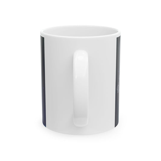 Happy Arms Neon Mug - Cute Ceramic Coffee Cup, Gift for Friends, Valentine's Day, Home Decor, Birthday Present, BTS,BTS army, k-pop universe