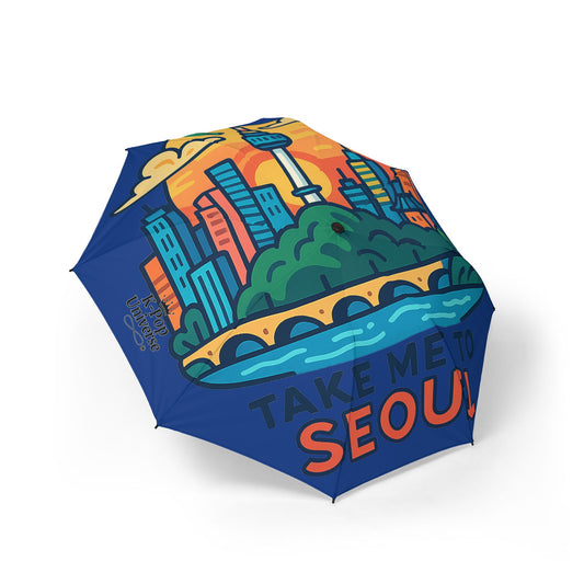 Take me to Seoul Semi-Automatic Foldable Umbrella,kpop universe