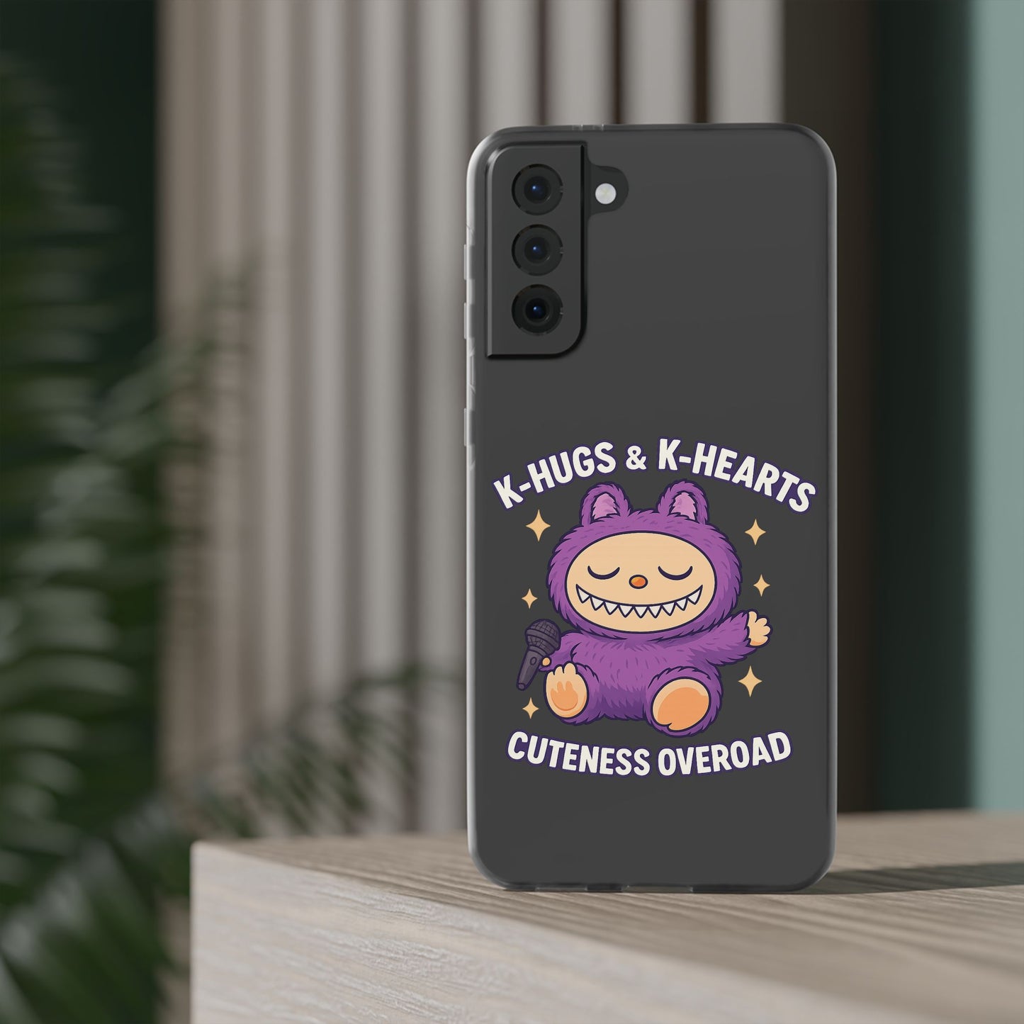 Cute K-Hugs & K-Hearts Flexi Case, Adorable Phone Case, Gift for Kids, Fun Gift, Cute Accessories, Kawaii Style Case