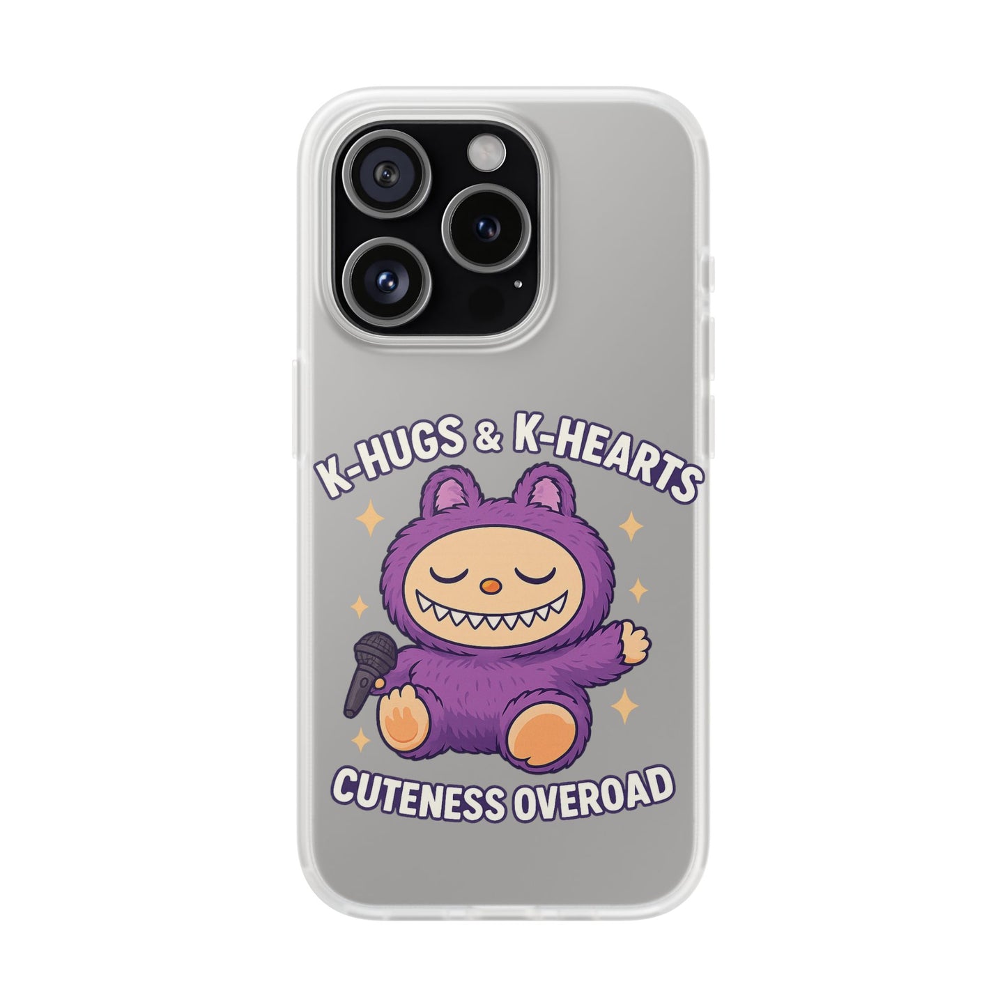 Cute K-Hugs & K-Hearts Flexi Case, Adorable Phone Case, Gift for Kids, Fun Gift, Cute Accessories, Kawaii Style Case