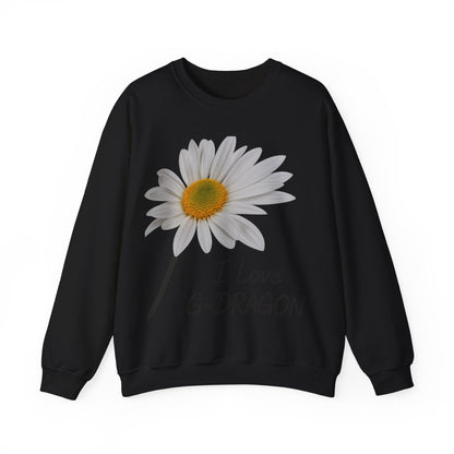 K-Pop Love Sweatshirt, I Love G-DRAGON Sweatshirt, Unisex K-Pop Crewneck, Gift for K-Pop Fans, Comfortable Music Apparel,GD,I Love G-DRAGON