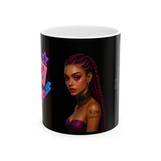 K-Pop Universe Mug, Trendy Ceramic Beverage Cup, Gift for Fans, Coffee Tea Lover, Music Merchandise