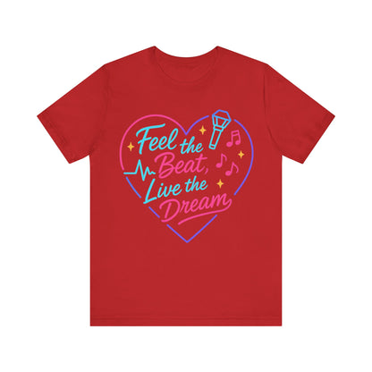 K-Pop Inspired Graphic Tee for Music Lovers, Feel the Beat T-Shirt, Unisex Music Tee, Concert Apparel, Gift for Fans, Festival Wear