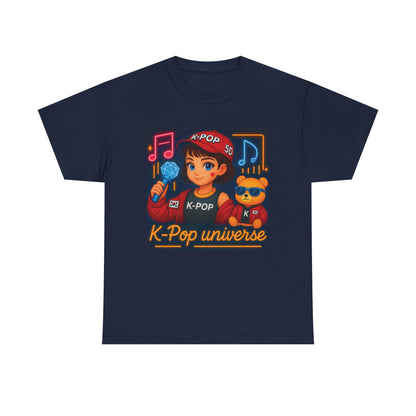 K-Pop Universe "Good Vibes Only" Graphic T-Shirt, Unisex Cotton Tee, Music Lover Gift, Concert Wear, Casual Style